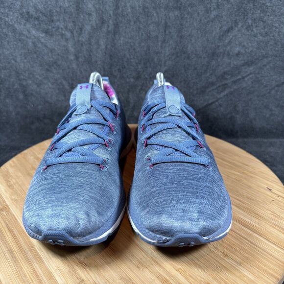 S Under Armour Womens 6 Charged Impulse 3024442-400 Blue Running Shoes Sneakers - Picture 2 of 8